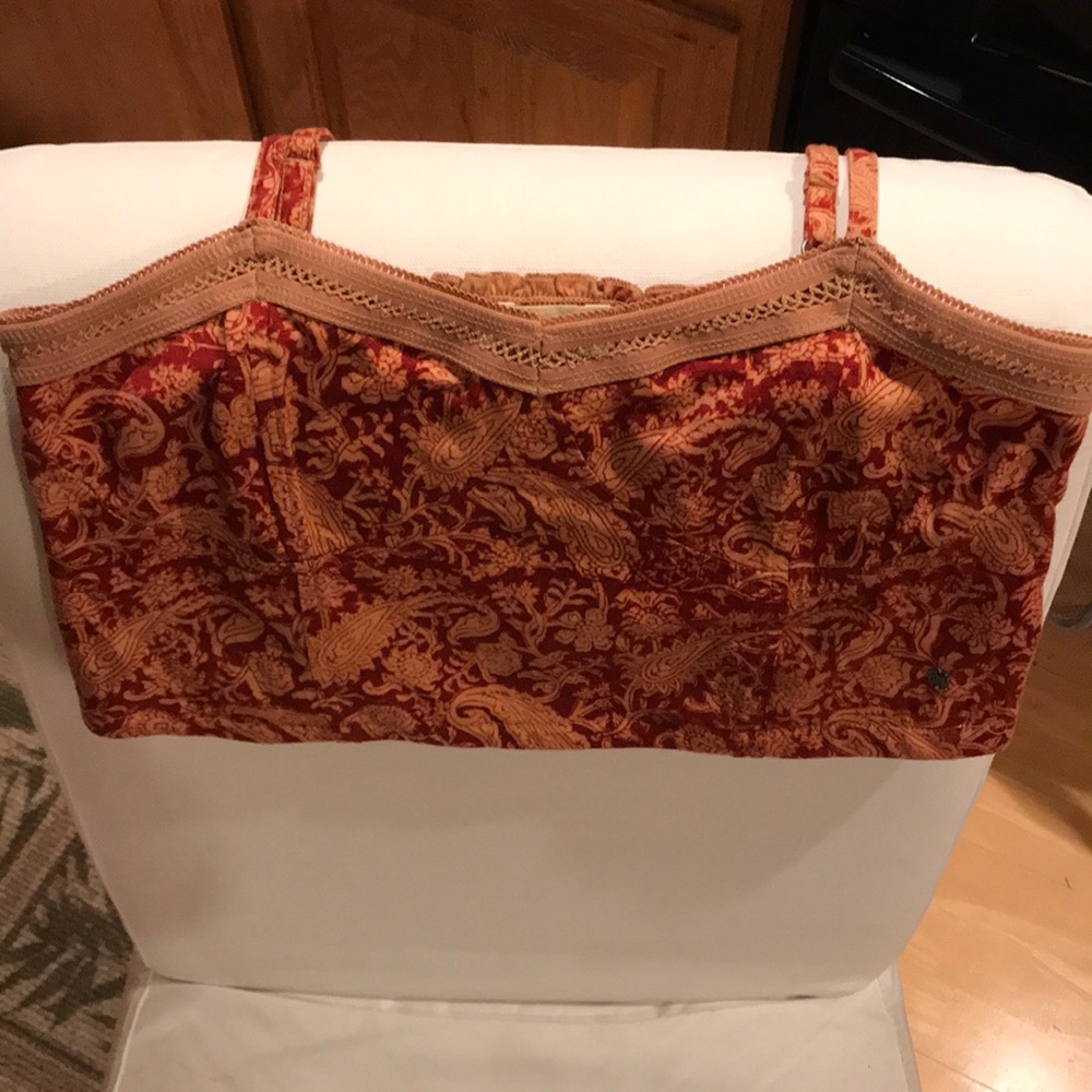 NWOT RALPH LAUREN paisley print crop top